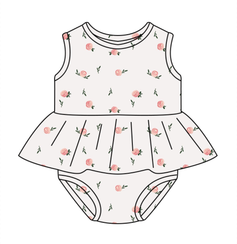 custom baby girls summer romper girls tutu sleeveless print bodysuits sweet baby rompers