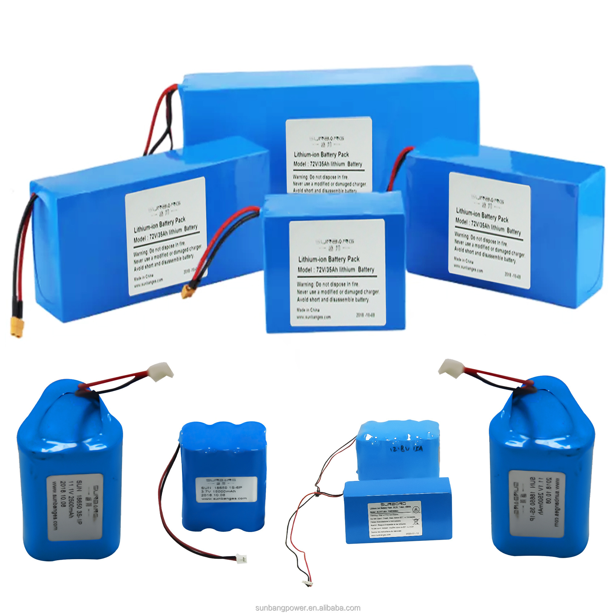 18650 21700 32700 Lithium Battery Customize 12V 24V 36V 48V 60V 72V 10Ah 20Ah 30Ah 40Ah 50Ah 60Ah 80Ah lithium ion batteries