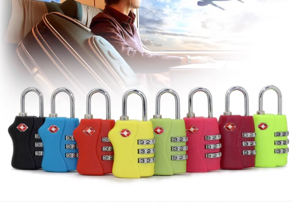 TSA Security 3 Combination Travel Suitcase Luggage Bag Code Lock Padlock