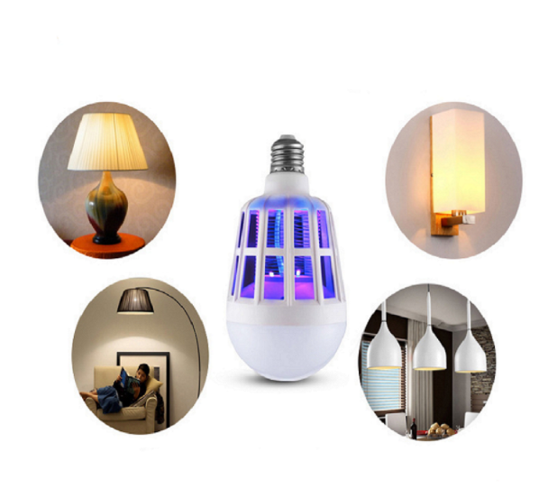 Indoor 2 in 1 Mosquito Killer E27 LED Bulb 9W 220V Lamp Insect Anti-Mosquito Repeller Killing Fly Bug Home Night Light