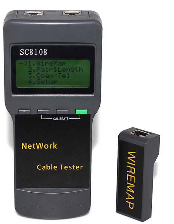 ADVANCED 5E 6E SC8108 CAT5 RJ45 Network LAN Length Cable Tester Meter