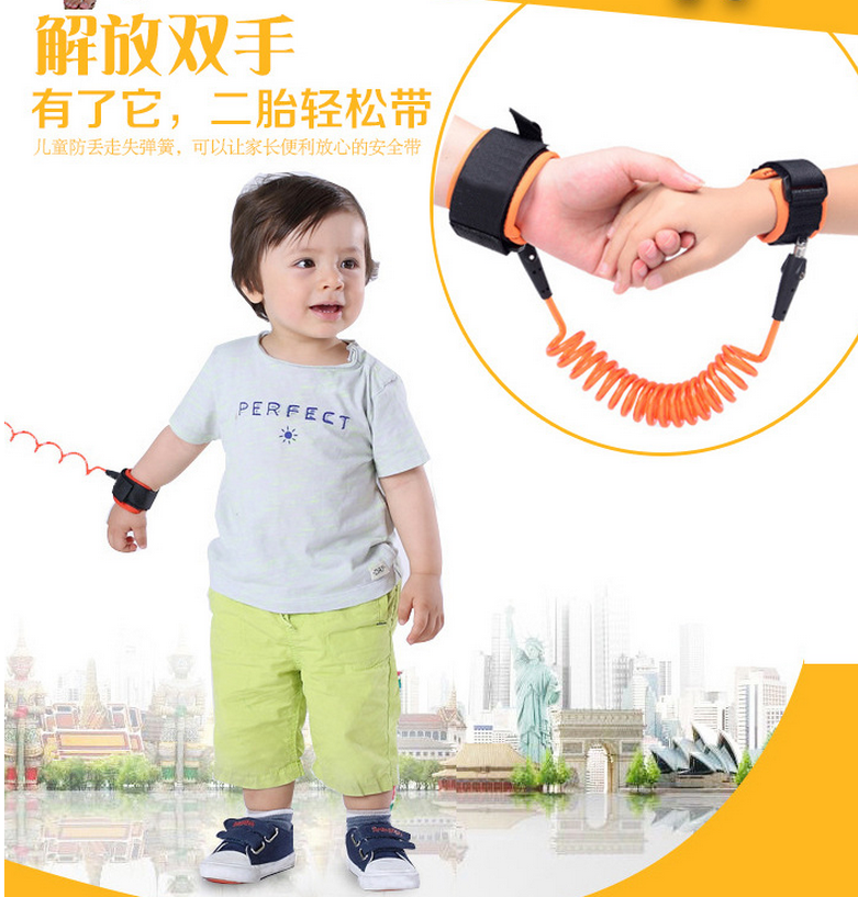 Toddler Kids Baby Safety Walking Harness Anti-lost Strap Wrist Leash Hand Belt