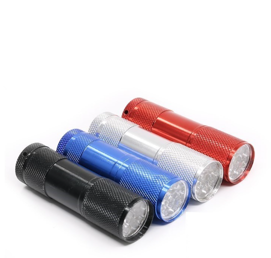 Portable Waterproof Aluminum Indoor Outdoor Torch LED Light Set Flash Mini Flashlights with AAA Batteries Included