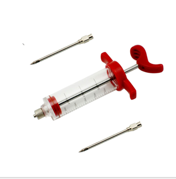 Plastic Injector Syringe Marinade With Screw-on Meat Needle for BBQ Grill 30ml Food Injector Syringe