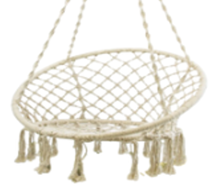 NEW Bohemian Leisure indoor Hemp Rope braided tassel swing Hammock Chair