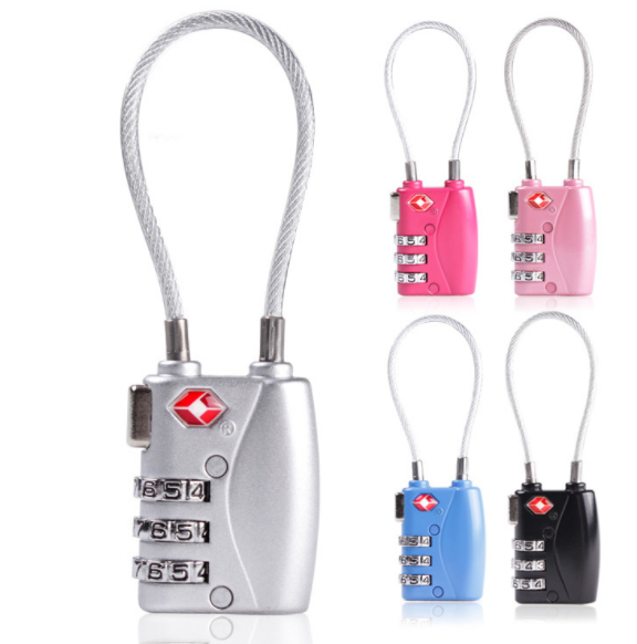 Luggage Strap Locks Digit Metal Password Customs Luggage Padlock Combination Suitcase Padlock Travel Lock