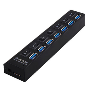 High Speed USB 3.0 Hub 7 Ports 5Gbps USB HUB Portable Hub USB With Power On/Off Switch Adapter Cable For PC Desktop Notebook