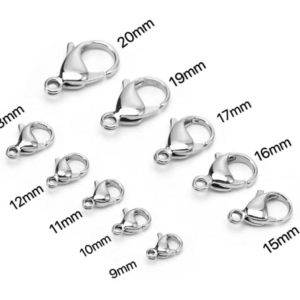 Factory Price High Polished Square Lobster Claw Clasp for Jewelry Necklace Chain Connector