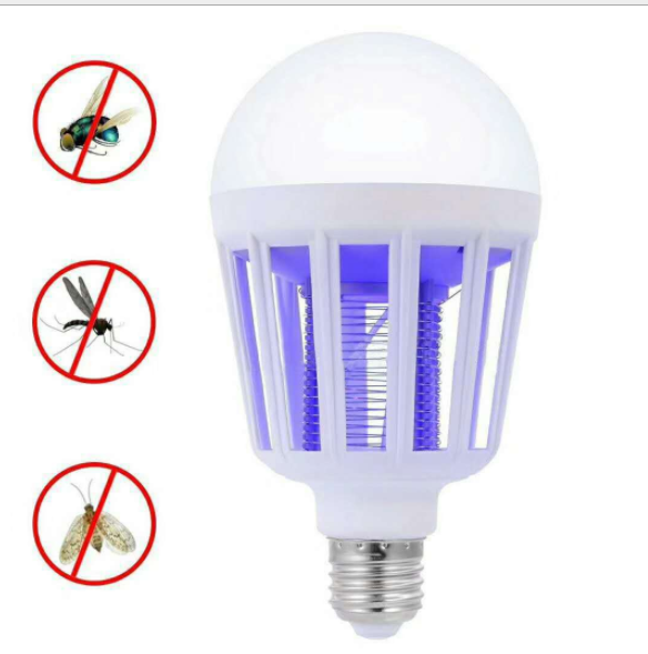 Indoor 2 in 1 Mosquito Killer E27 LED Bulb 9W 220V Lamp Insect Anti-Mosquito Repeller Killing Fly Bug Home Night Light