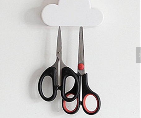 Cloud Shape Magnetic Wall Key Holder, Strong Powerful Magnet Holds Keychains