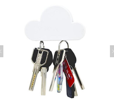 Cloud Shape Magnetic Wall Key Holder, Strong Powerful Magnet Holds Keychains