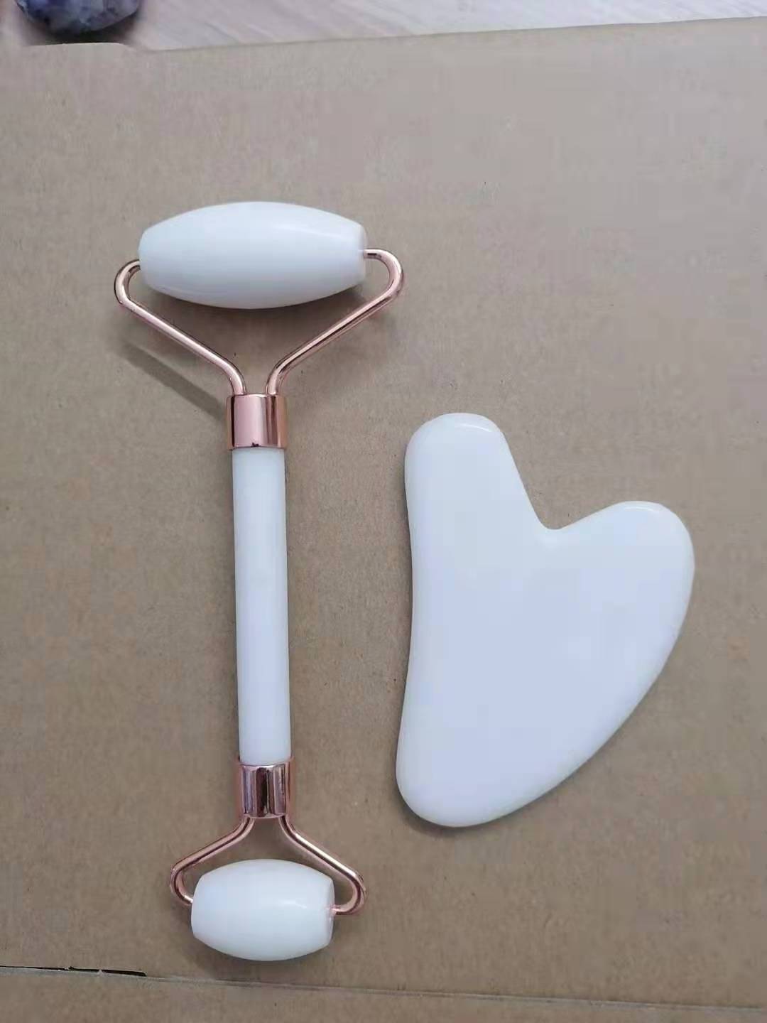 Christmas Gift Custom Logo Beauty Face Hand Compression Spa Gua Sha Massager, Rose Quartz Body Health Care Jade Gua Sha Stone