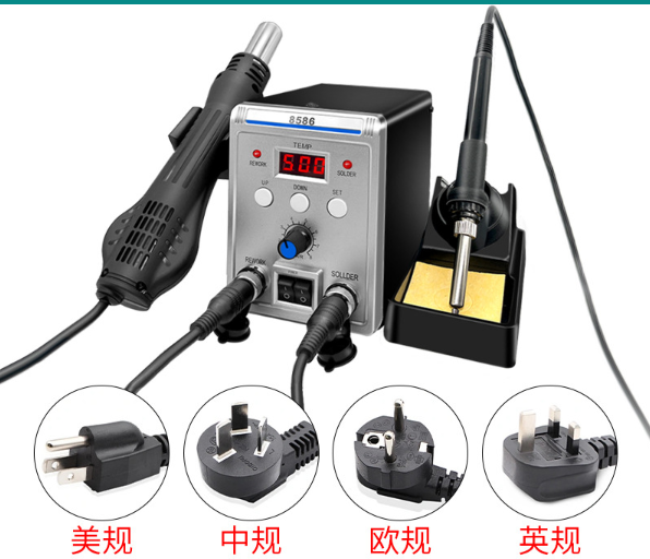 858D+ Dual-Purpose Anti-Static Digital Display Soldering Station Hot Air Soldering Station 858D Heat gun