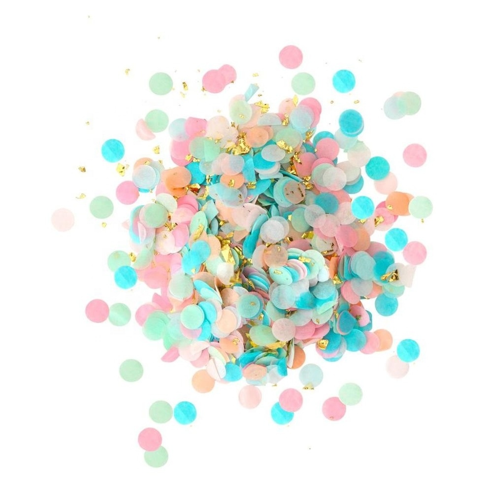 Wholesale Colorful Round Heart Wedding Biodegradable Paper Confetti