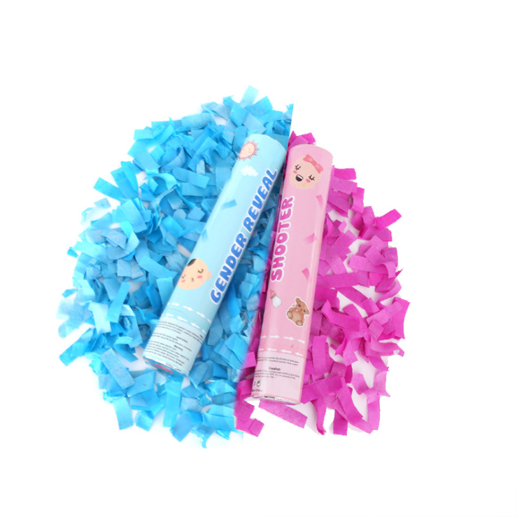 Gender Reveal Fireworks Confetti Salute Surprise Party Supplies Baby Gender Revealed Salute confetti cannon