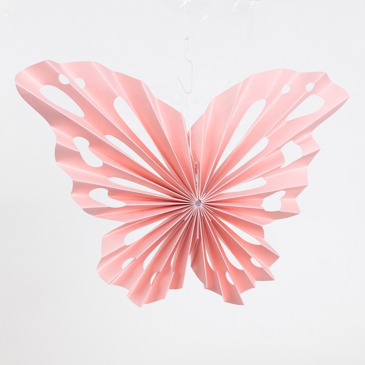 Sunbeauty New Design Paper Fan Party Decoration Hollow Butterfly Shape Paper Fan Wall Decorations Spring Garden Decoration