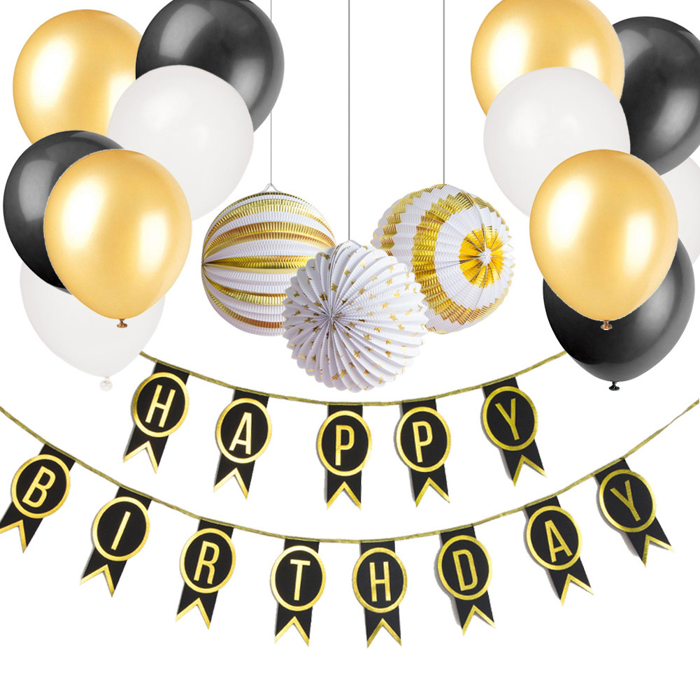 Happy Birthday 30 40 50 Latex Balloons Adult Birthday Party 30th 40th 50th Confetti Balloon Birthday Decorations