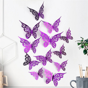 Colorful Butterfly Wall Decals Vibrant Butterflies Wall Stickers Kids Butterfly Wall Stickers for Girls Room Bedroom Decor