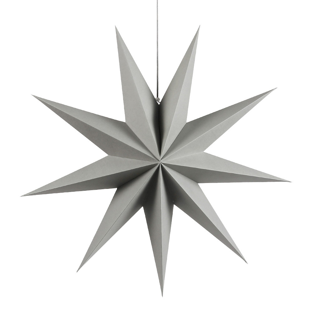 Christmas Wholesale 60cm Hanging Pendant Paper Star Lanterns 3D Nine Pointed Star Stars for Wedding Birthday Party Decoration