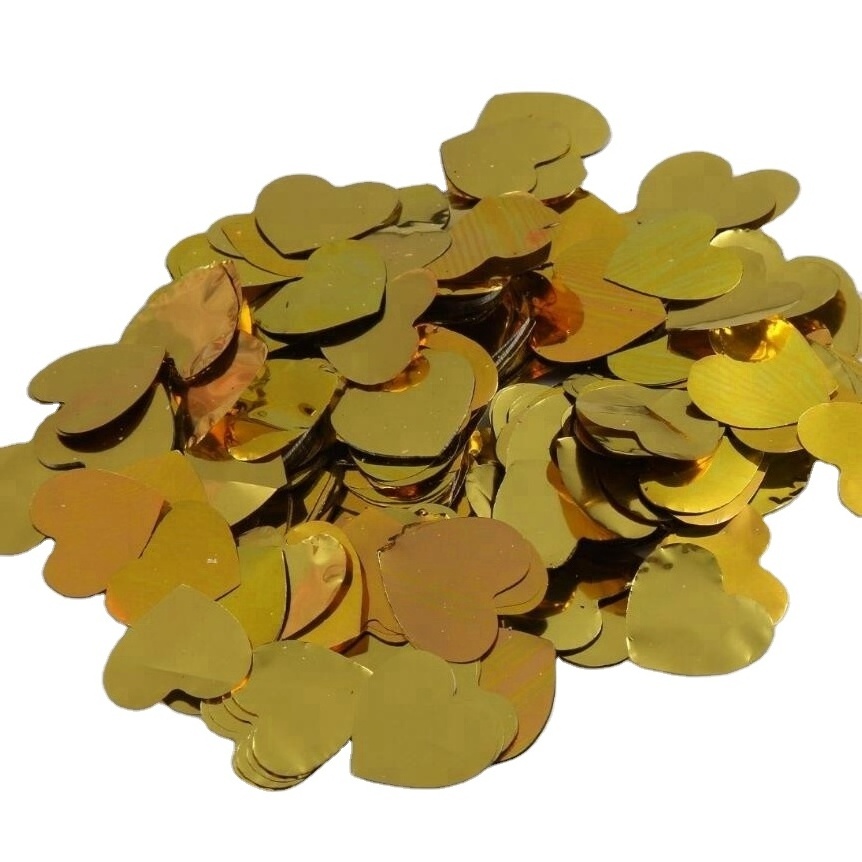 Metallic Confetti Wholesale Colorful Gold Heart Shape Tissue Paper Confetti for Party & Event