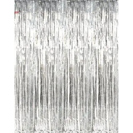 Wholesale Silver Party Wedding Birthday Door Decoration Garland Metallic Tinsel Foil Fringe Curtain