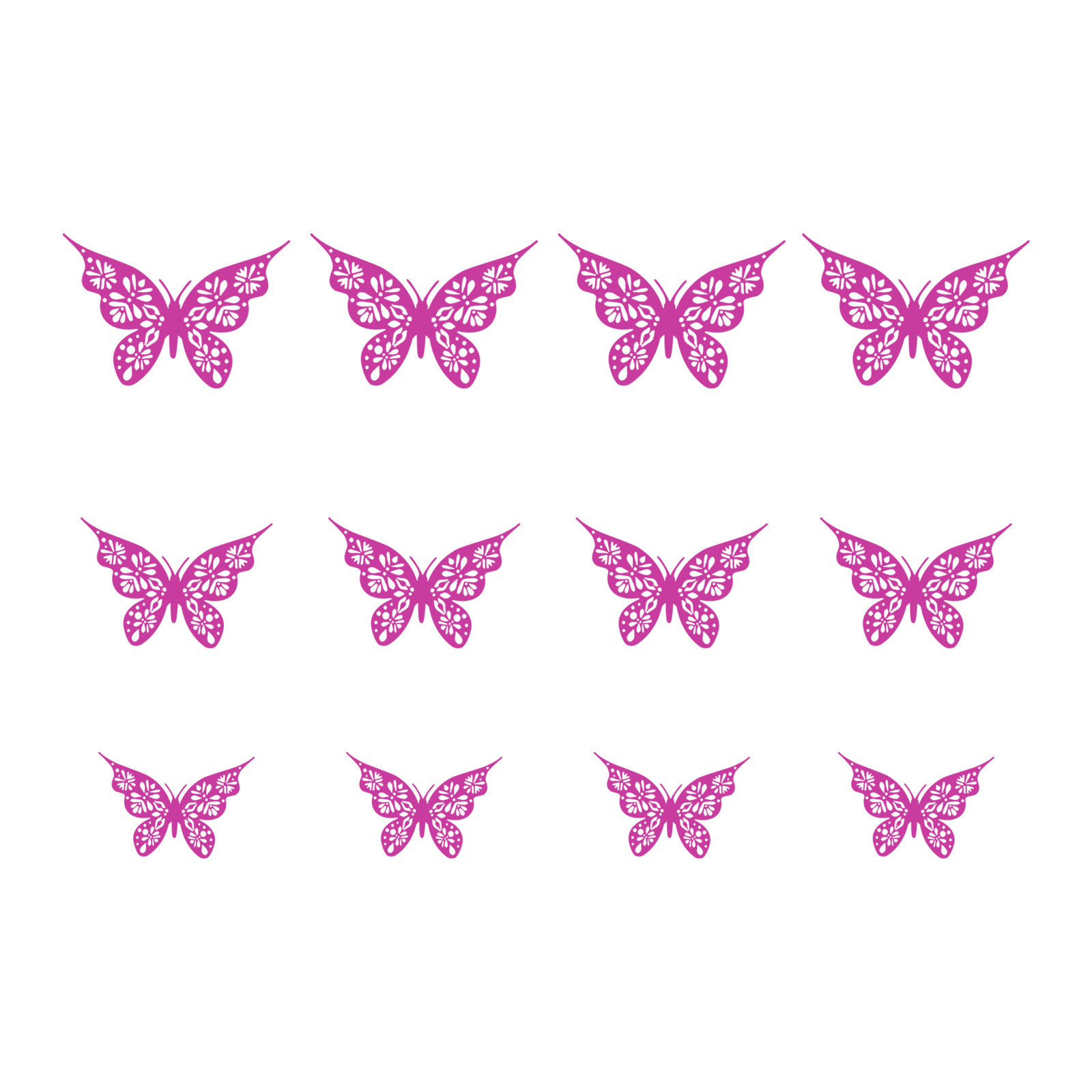 Colorful Butterfly Wall Decals Vibrant Butterflies Wall Stickers Kids Butterfly Wall Stickers for Girls Room Bedroom Decor