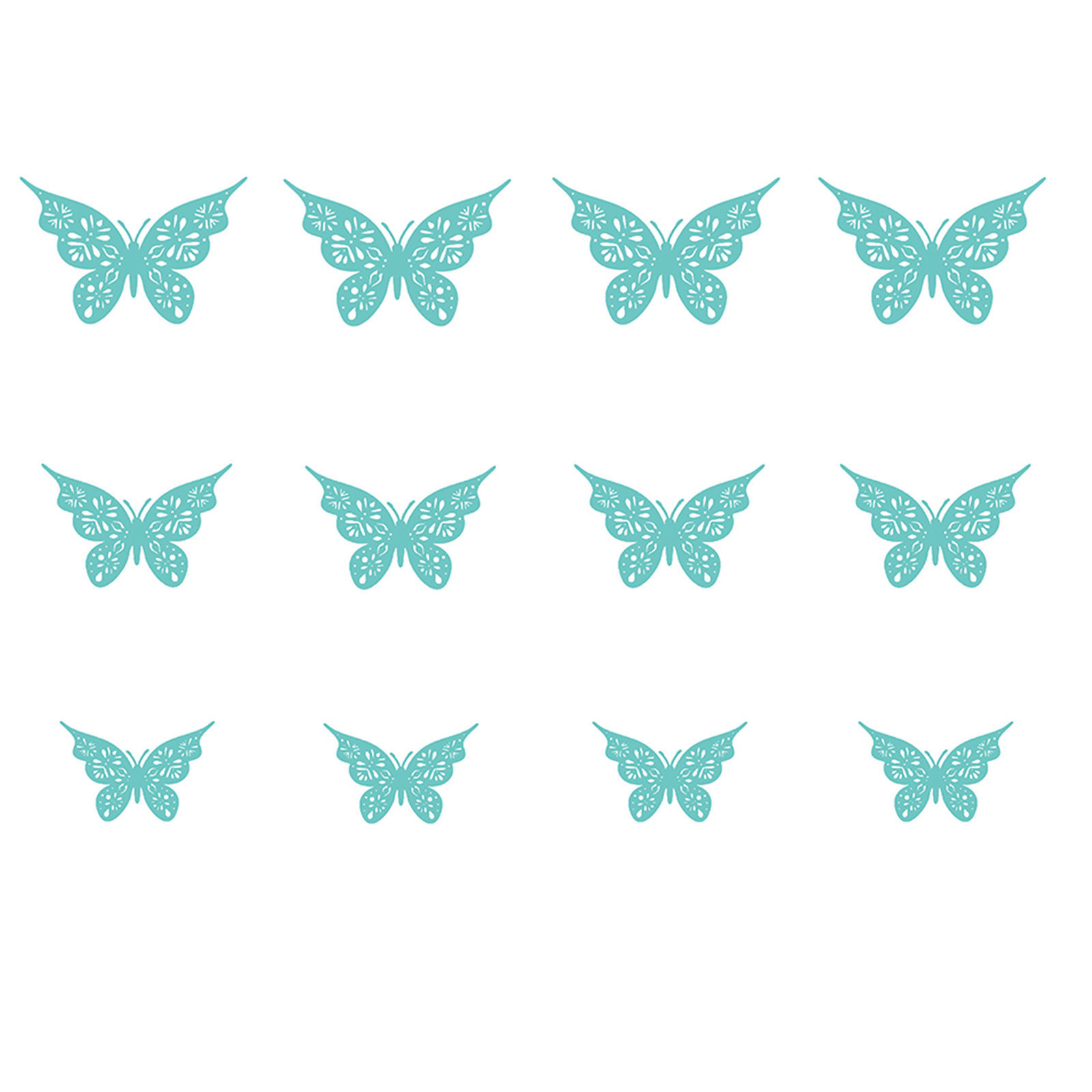 Colorful Butterfly Wall Decals Vibrant Butterflies Wall Stickers Kids Butterfly Wall Stickers for Girls Room Bedroom Decor