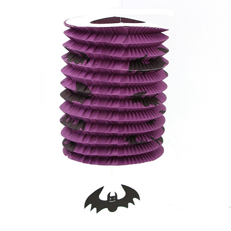 Halloween Paper Lantern Decoration Hanging Folding Paper Lanterns Ghost Spider Witch Pumpkin for Halloween Party Decoration