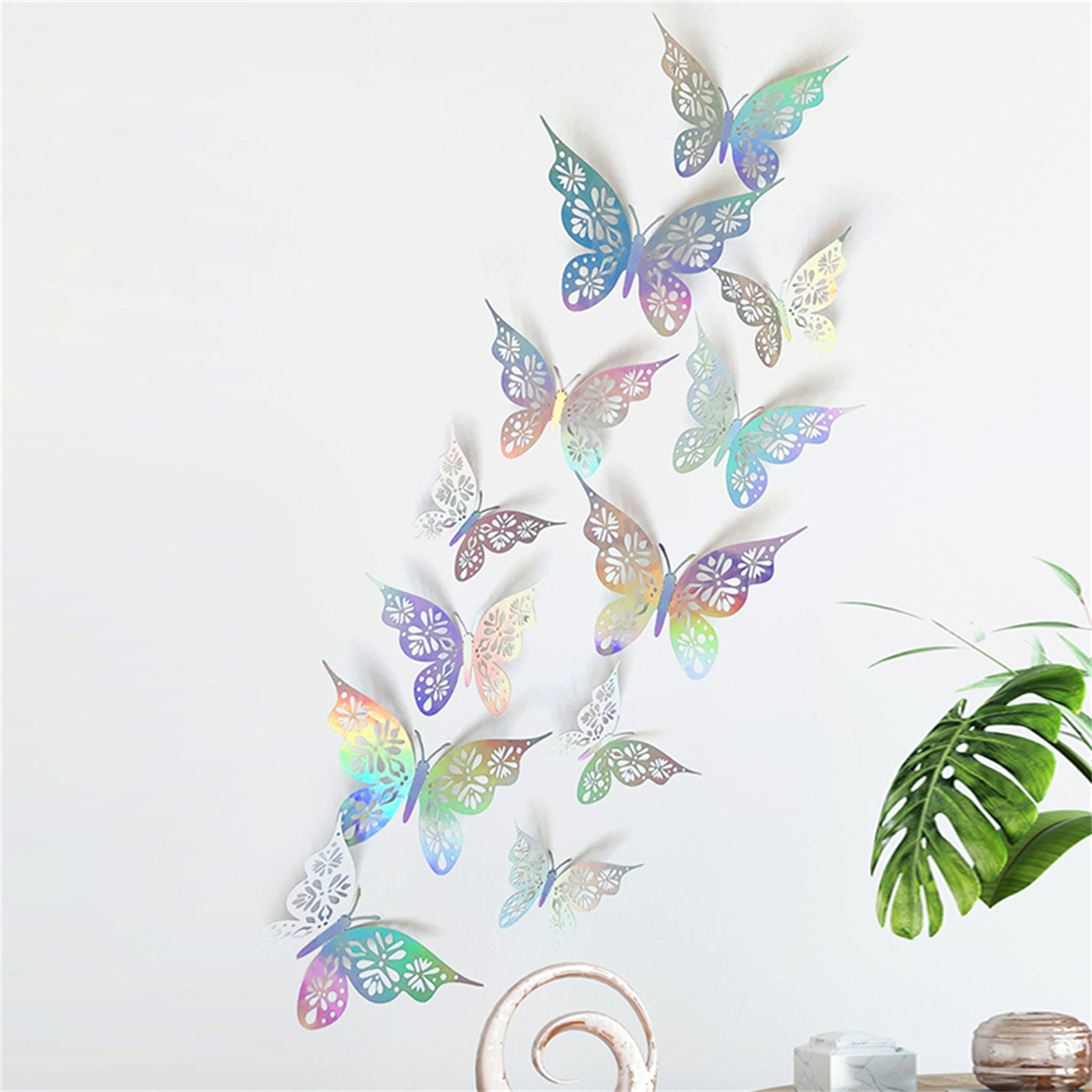 3D Butterfly Wall Decals Sticker Art Sticker Nursery Classroom Offices Kids Girl Boy Bedroom Bathroom Living Room Decor