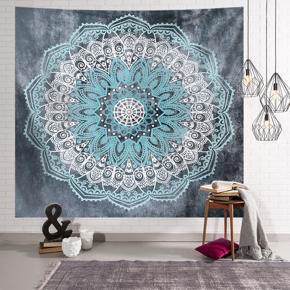 Wholesale Bohemian Mandala Boho Hippie Polyester Digital Printed Wall Hanging Tapestry for Bedroom Decor