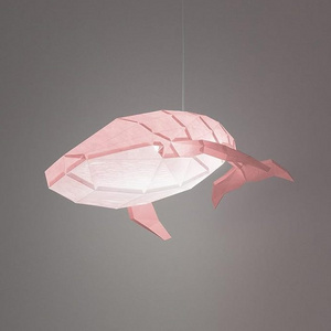 DIY Pendant Paper Lamp Creative Whale Lamp Pre-Cut Paper Craft Kit 3d Paper Craft For Kid Gift Hanging Decoration