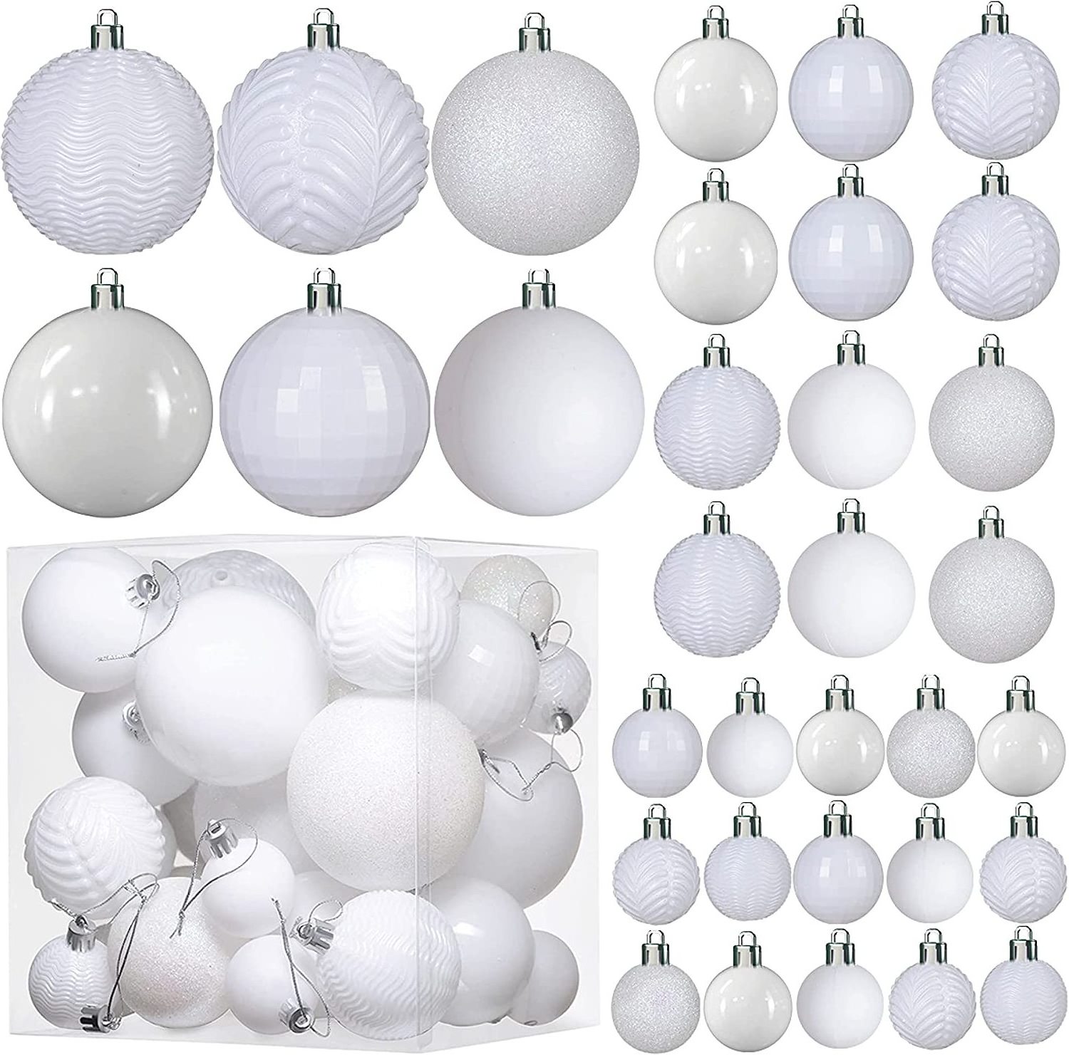 Christmas tree decor balls Ornaments indoor Pendant mass production with Hanging Loop Holiday Party Decoration