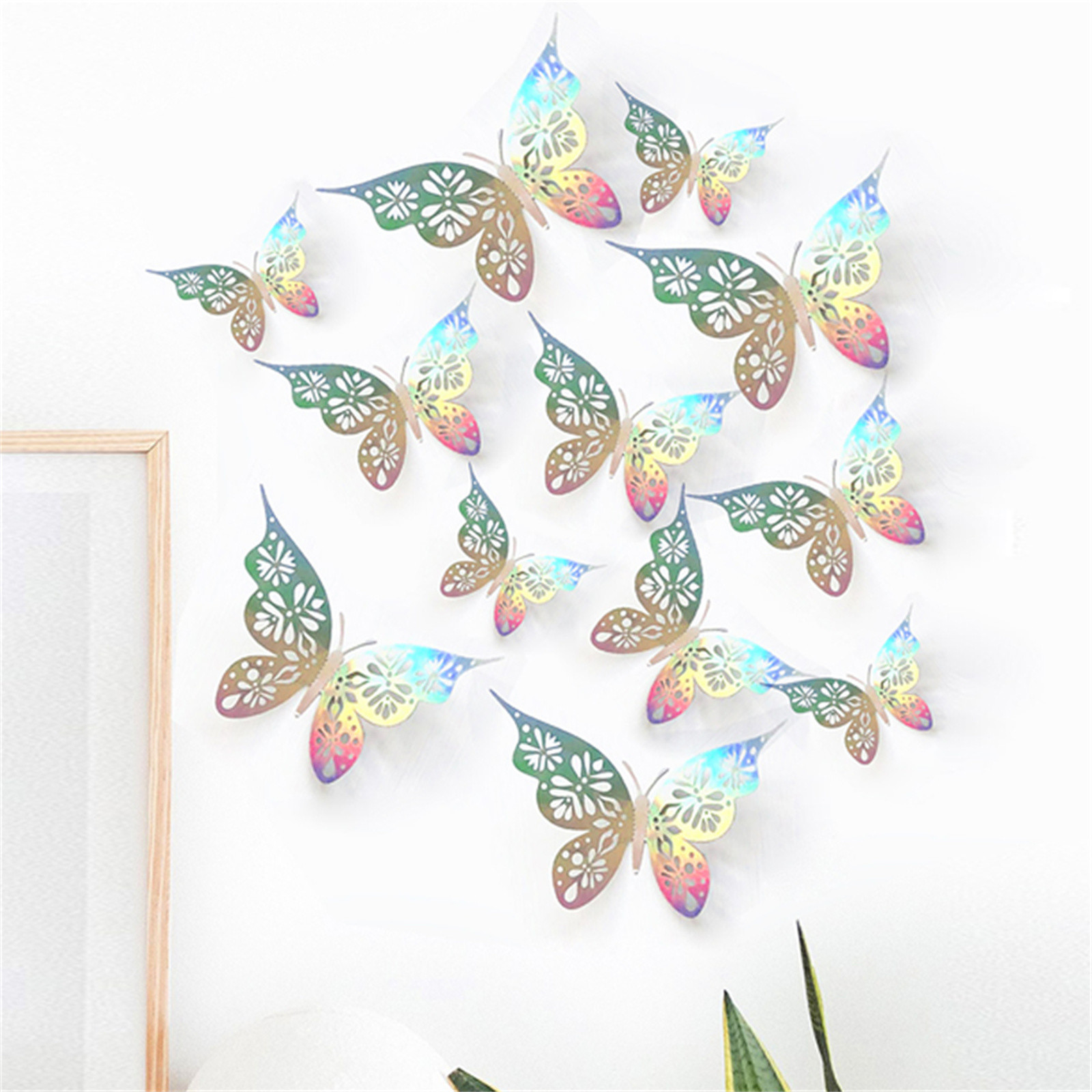 3D Butterfly Wall Decals Sticker Art Sticker Nursery Classroom Offices Kids Girl Boy Bedroom Bathroom Living Room Decor