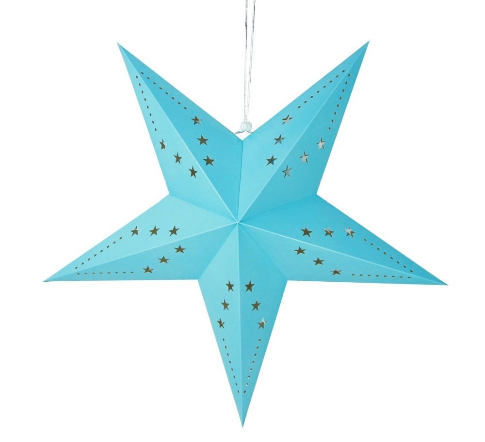 Handmade Christmas Paper Ornaments Home Decoration 3D 30cm Cardboard Paper Star