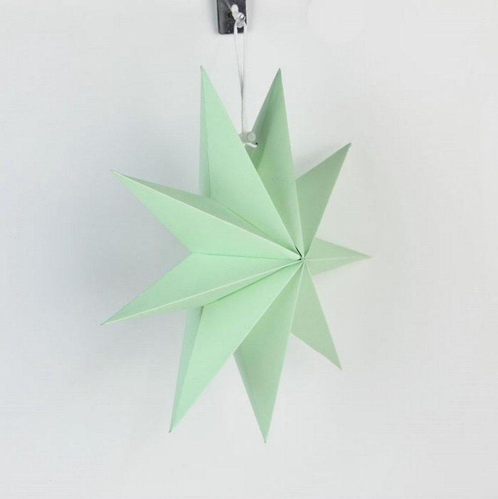 New Design Handmade Decorating 3D Paper Star Chinese Christmas Ornaments Patterns