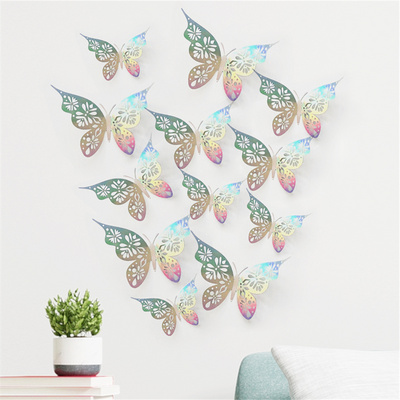 3D Butterfly Wall Decals Sticker Art Sticker Nursery Classroom Offices Kids Girl Boy Bedroom Bathroom Living Room Decor