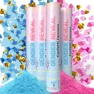 Biodegradable Powder Wedding Party Poppers Confetti Cannon Gender Reveal Confetti Cannon