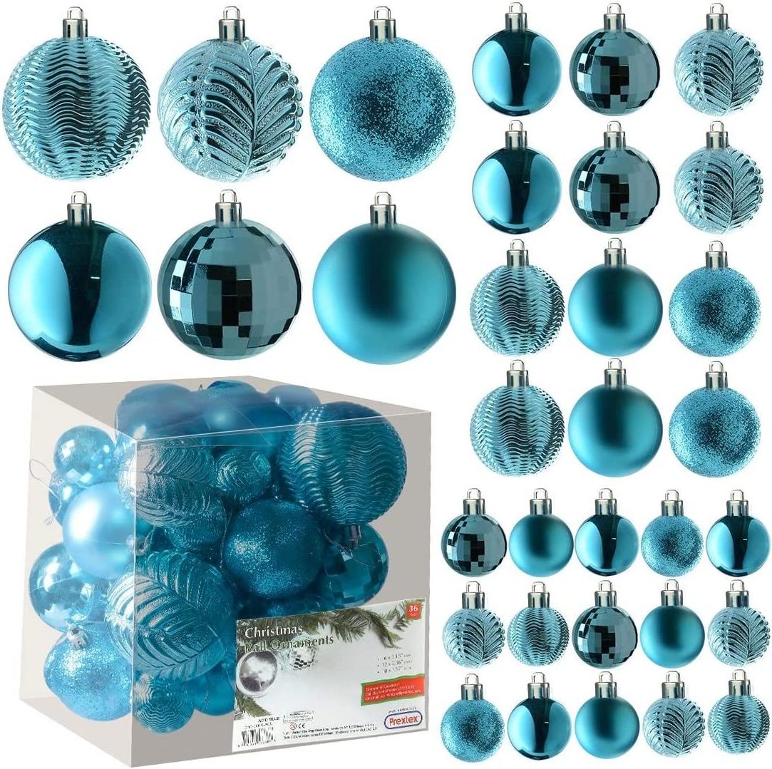 Christmas tree decor balls Ornaments indoor Pendant mass production with Hanging Loop Holiday Party Decoration