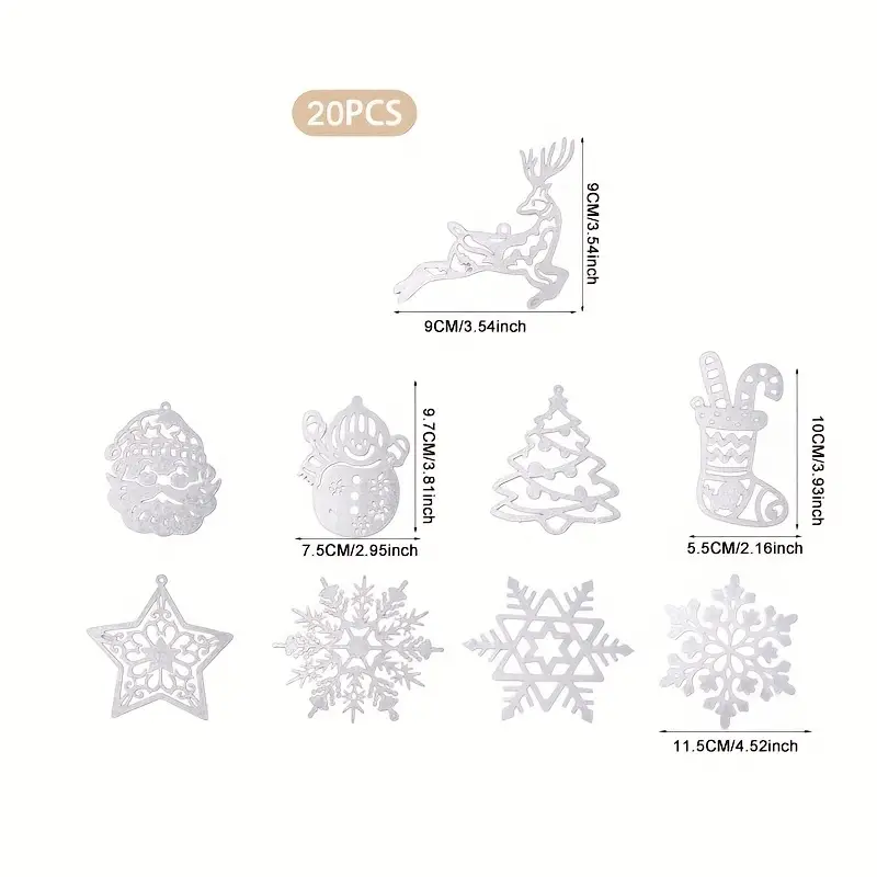 Christmas Party Background Decoration Hanging Snowflakes Christmas Tree Arrangement Pendant Decoration