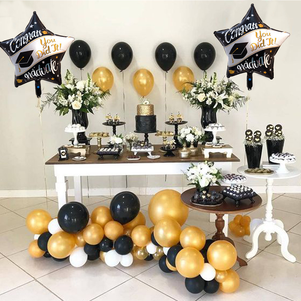 2023 Graduation Foil Balloons Banner Party Decoration We Are Proud of You Congratulations Banner Graduation Party Supplies