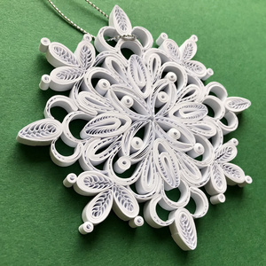 Sunbeauty DIY Mini 3D Quilling Paper Snowflakes for Christmas Tree Decoration Snowflake Crafts Ornaments