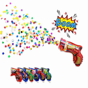 Wholesale Automatic Inflatable Fireworks Gun Confetti Balloon for Gift Wedding Holiday Atmosphere Sequin Single Unisex Printed