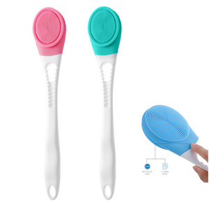 Skin Cellulite Ipx7 Waterproof Body Exfoliator For Bath Wet And Dry Brushing Vibrating Massage Shower Wireless Brush For Back