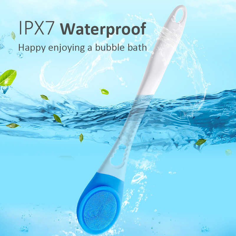 Skin Cellulite Ipx7 Waterproof Body Exfoliator For Bath Wet And Dry Brushing Vibrating Massage Shower Wireless Brush For Back