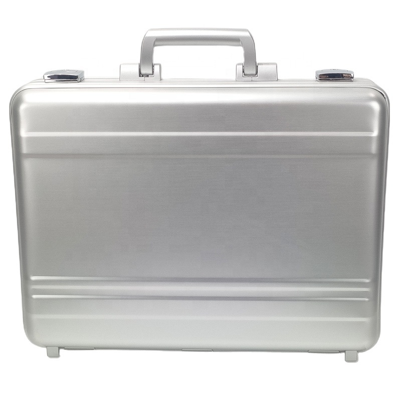 Waterproof aluminium tool cases carry hard shell storage boxes carrying case custom foam insert for equipment organizer silver