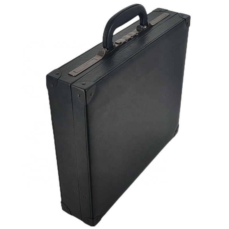 High quality brief case professional leather briefcase box briefcases with locks briefcase bag for men wholesale from China