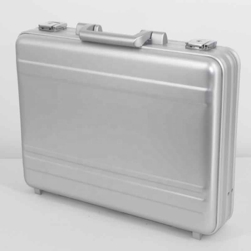 Waterproof aluminium tool cases carry hard shell storage boxes carrying case custom foam insert for equipment organizer silver