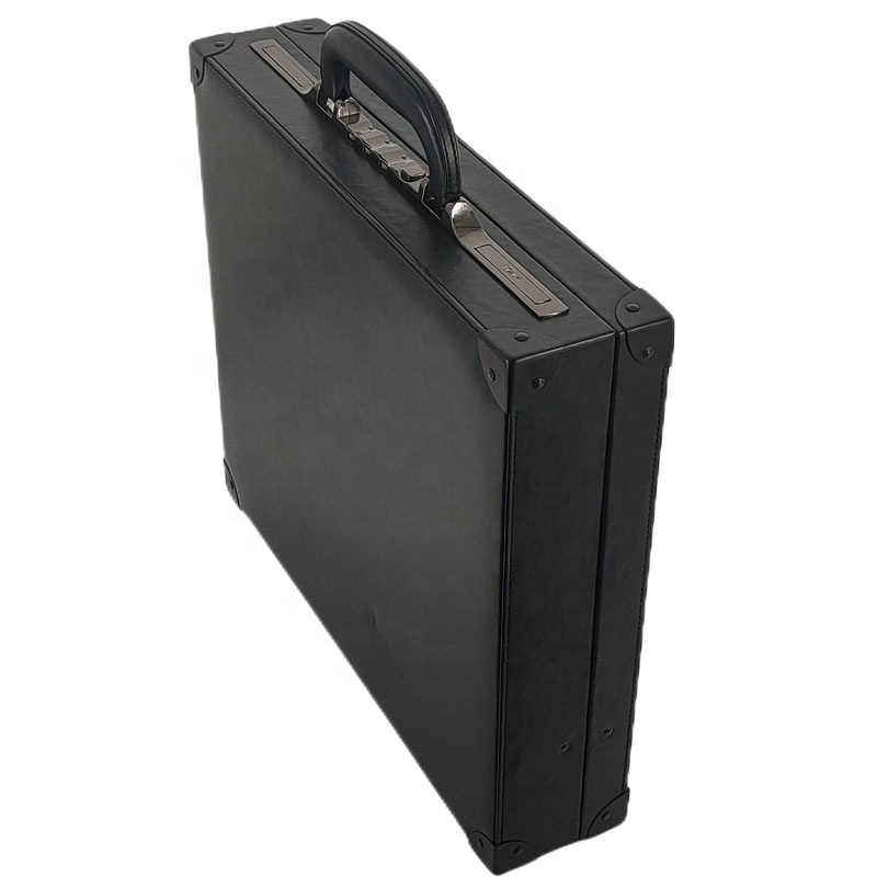 High quality brief case professional leather briefcase box briefcases with locks briefcase bag for men wholesale from China