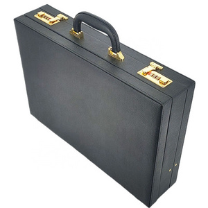 Classic leather briefcase for men and women professional  leather brief case box briefcases wholesale from China