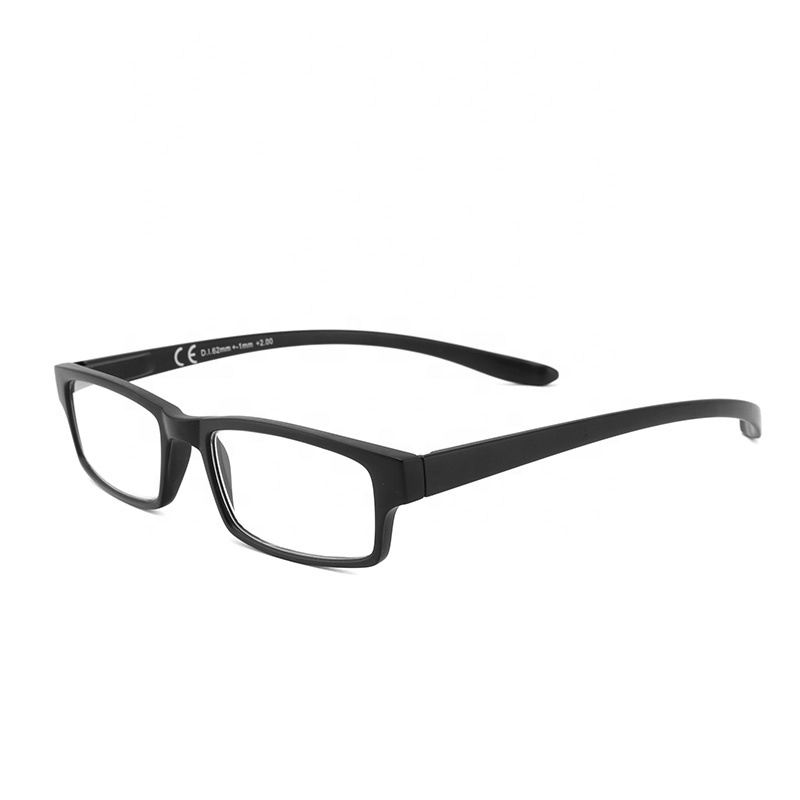 Sunbest 2069 OEM Custom Logo Plastic Rectangle Frame Presbyopic Glasses Long Temple Spring Hinge UV Reading Glasses